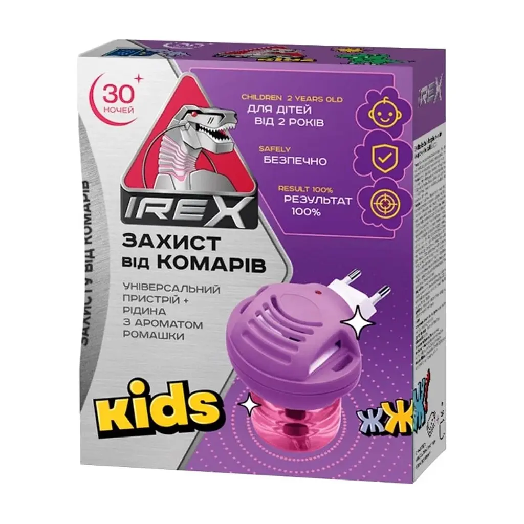 Фумігатор iRex Kids Прилад та рідина від комарів 30 ночей (4820184442467)