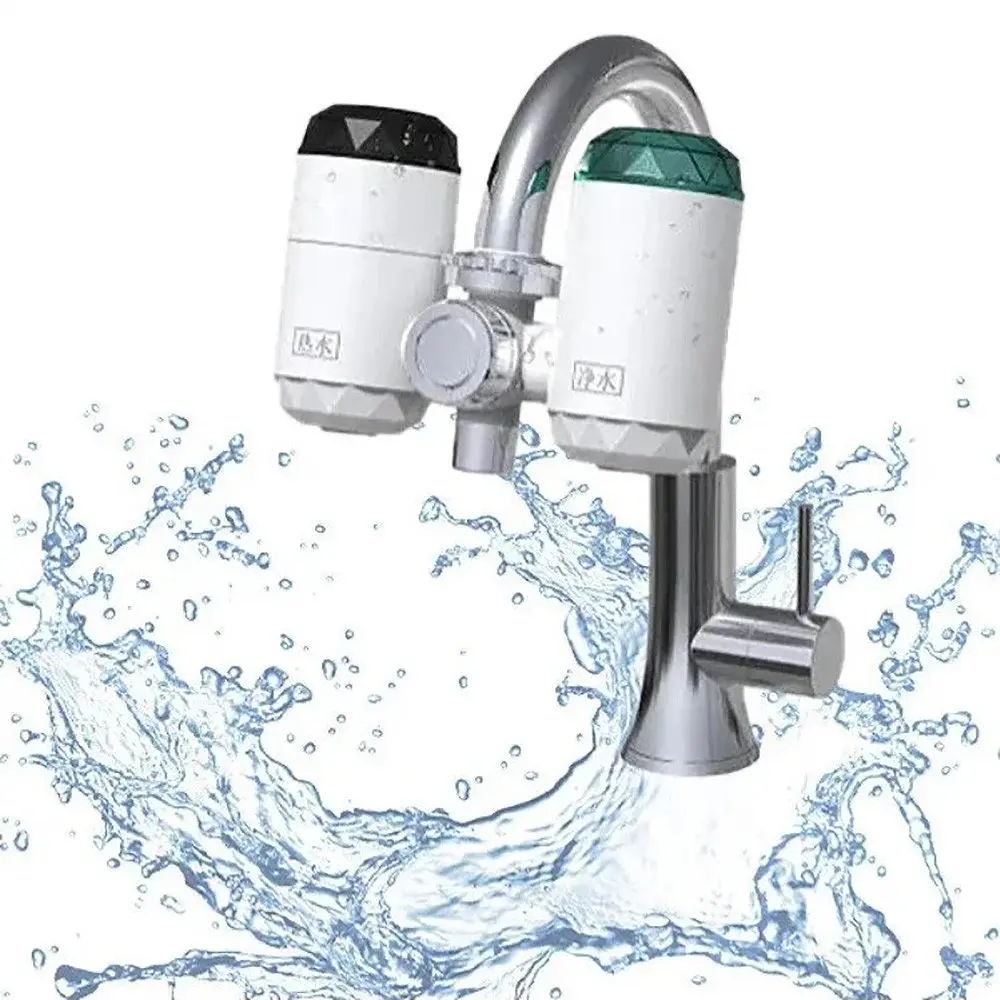 Проточний водонагрівач та фільтр для води 2в1 бойлер на кран швидкознімний UKC ZSW-D01 - фото 2