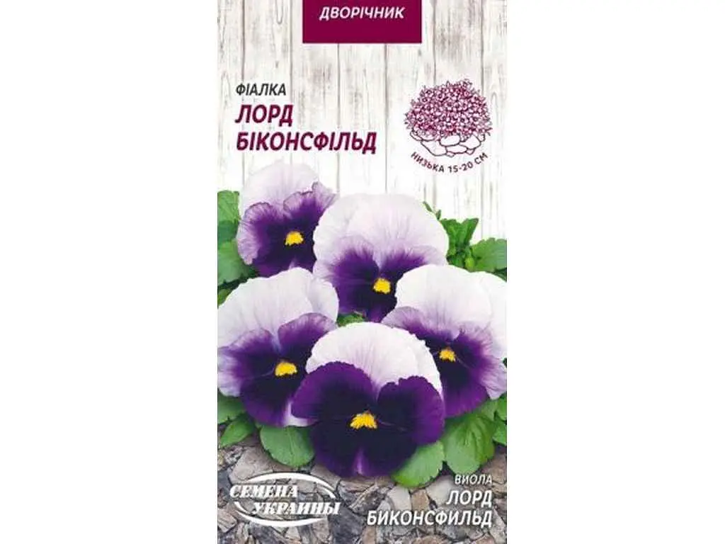 Фіалка СЕМЕНА УКРАИНЫ (10 пачок) ЛОРД БІКОНСФІЛЬД 0,05г