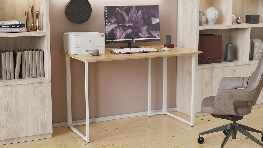 Комп'ютерний стіл Ferrum-decor Ханна 75x100x70 білий ДСП Дуб Артізан 32мм (FRD-106209) - фото 4