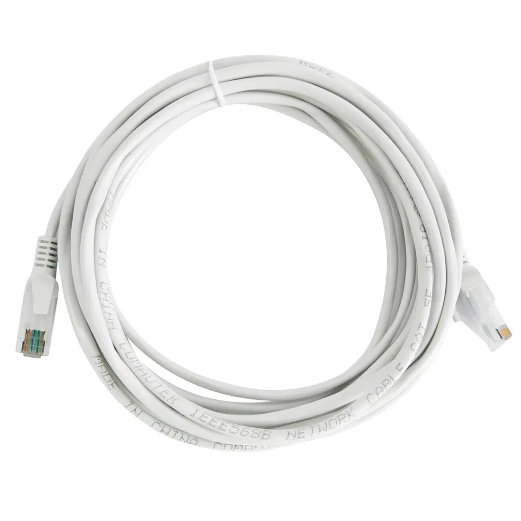 Кабель для інтернету Cat 5E "HX" білий патч корд 4.5м - LAN кабель для роутера RJ45