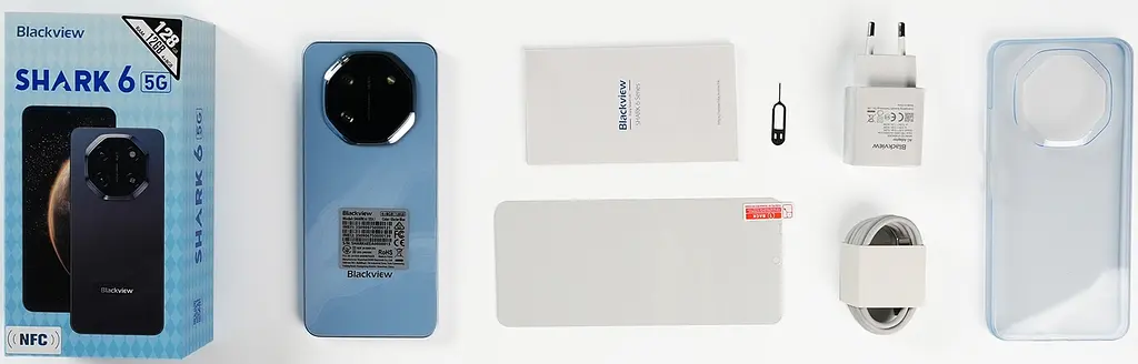 Смартфон Blackview SHARK 6 6.88" HD+ /4GB/128GB/ T8100 / 5000mAh / 16+8Мп /NFC/ Blue - фото 8