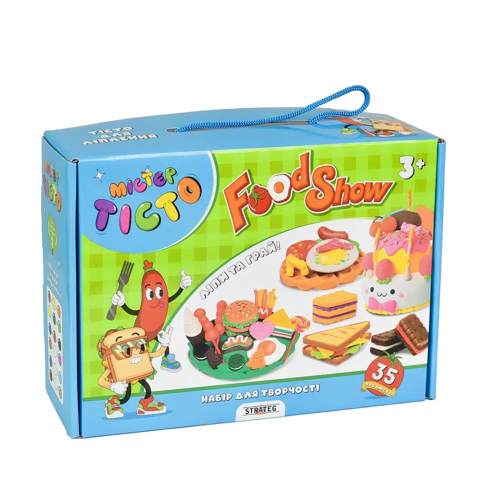 Детский набор для творчества Strateg «Мистер Тесто Food Show» 41018, 35 предметов - фото 2