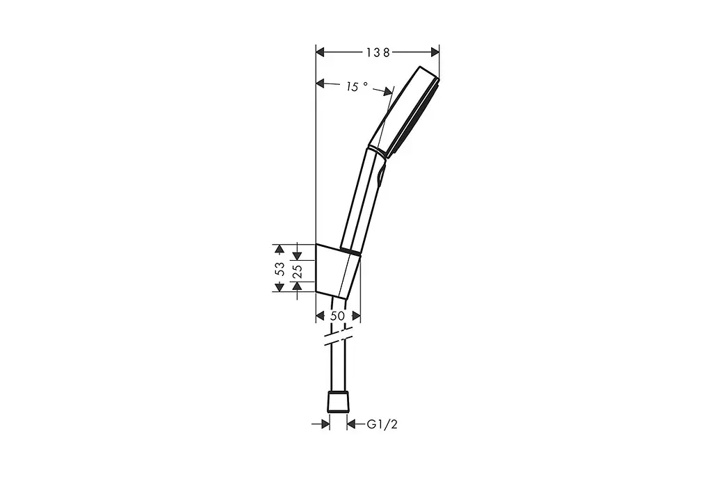 Душовий гарнітур Hansgrohe Pulsify Select S 3jet Relaxation EcoSmart з душовим шлангом 125 см chrome 24306000 - фото 2