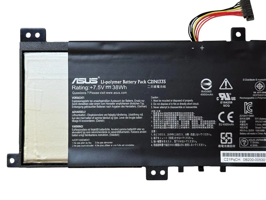 Акумулятор для ноутбука Asus VivoBook S451 S451LA S451LB S451LN K451L K451LN V451LA V451LN C21N1335 - фото 3