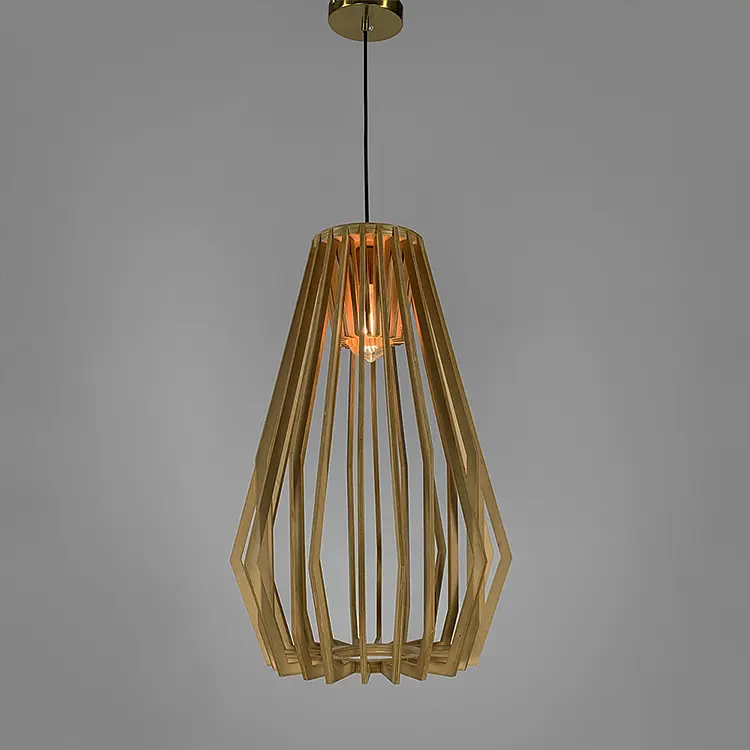 Деревянный подвесной светильник | Line F | Арт. MJ72/1 - фото 6