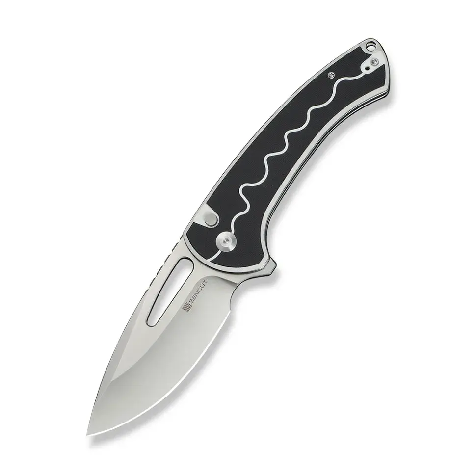 Ніж Sencut Squiggy, White/Black G10, Satin (S24082A-1)