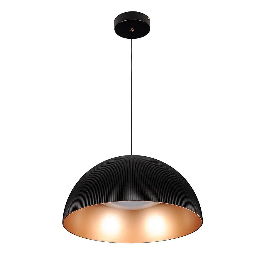 Стильна підвісна LED-люстра Levistella 781PL3956 (400) BK+GD чорна із золотом 42W - фото 2