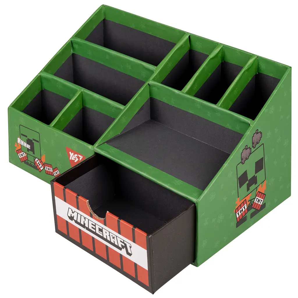 Органайзер настільний YES Minecraft 8 відділень картон (708221) - фото 3