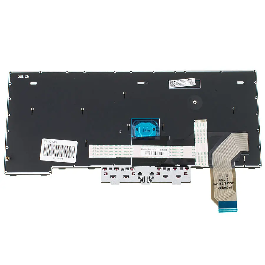 Клавіатура для ноутбука LENOVO (ThinkPad L14 L14 Gen 2) rus чорний - фото 2