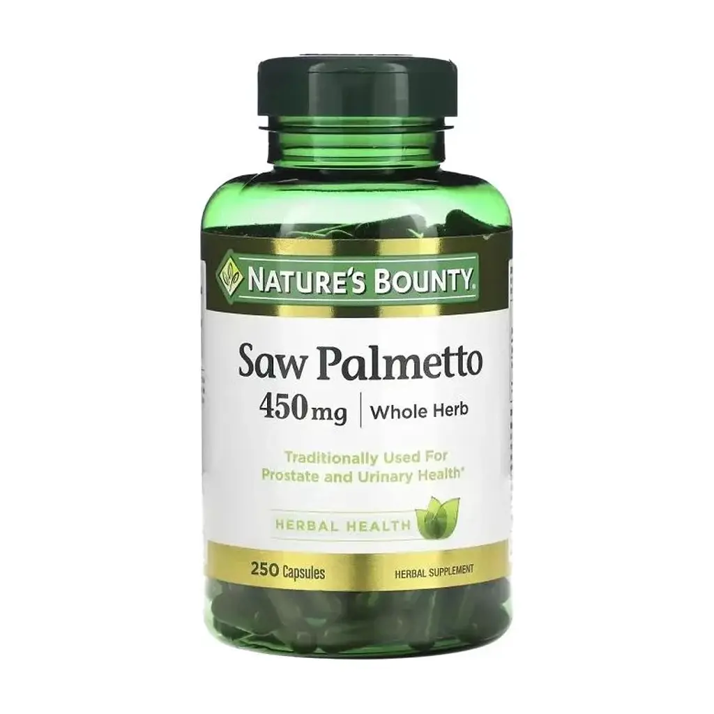 Трави Nature's Bounty З Пальметто, 450 мг, Saw Palmetto, 250 капсул (NRT-44648)