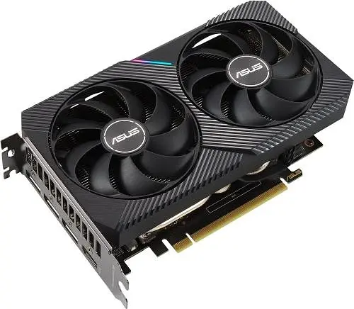 Відеокарта GeForce RTX 3050, Asus, DUAL OC V2, 8Gb GDDR6, 128-bit, DVI-D/HDMI/DP, 1852/14000 MHz, 6-pin (DUAL-RTX3050-O8G-V2) - фото 5