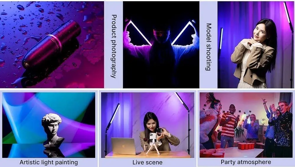 Відеосвітло Ulanzi VL119 RGB Tube Light Handheld LED Video Light Wand (VL119 RGB 2907) Чорний - фото 3