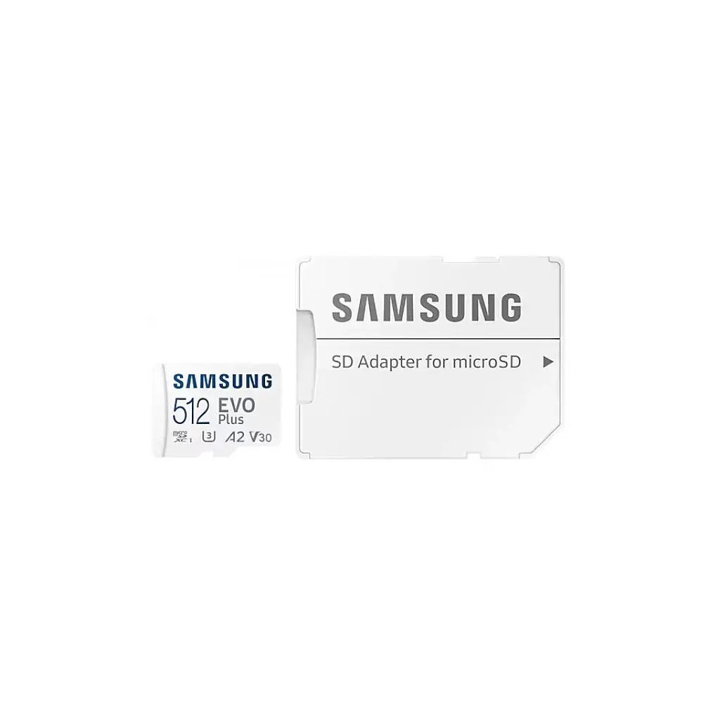 Карта памяти Samsung 512 GB microSDXC Class 10 UHS-I U3 V30 A2 EVO Plus+SD Adapte (MB-MC512SA/EU) - фото 6