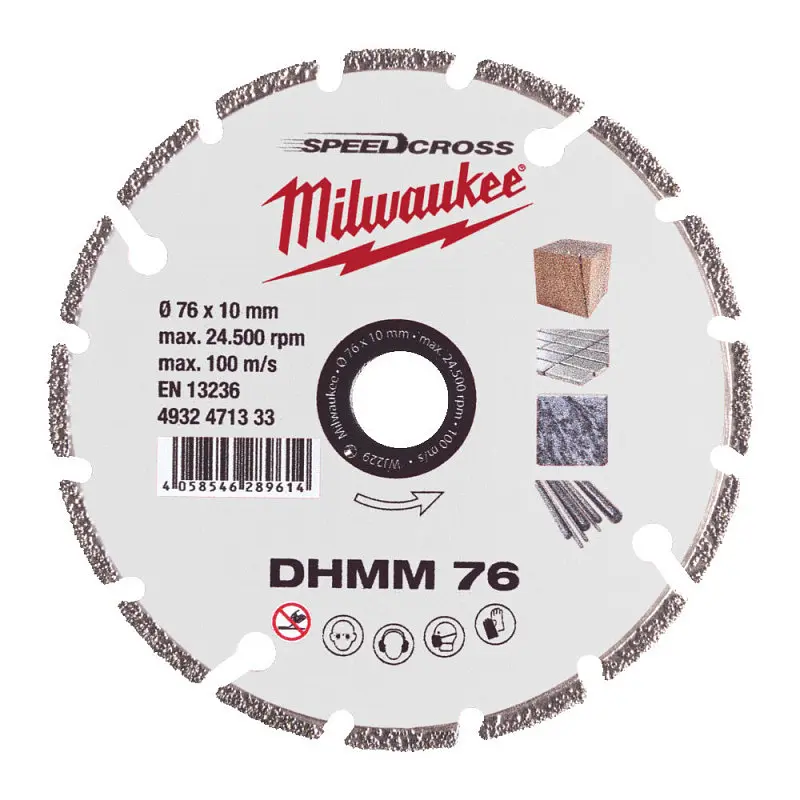 Диск алмазний MILWAUKEE DHMM 76, діаметр 76мм (для M12 FCOT) (універсальний) - фото 2