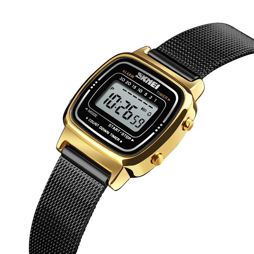 Наручний годинник жіночий 1901MHGDBK Gold-Black Mesh Skmei acs0030479 - фото 2
