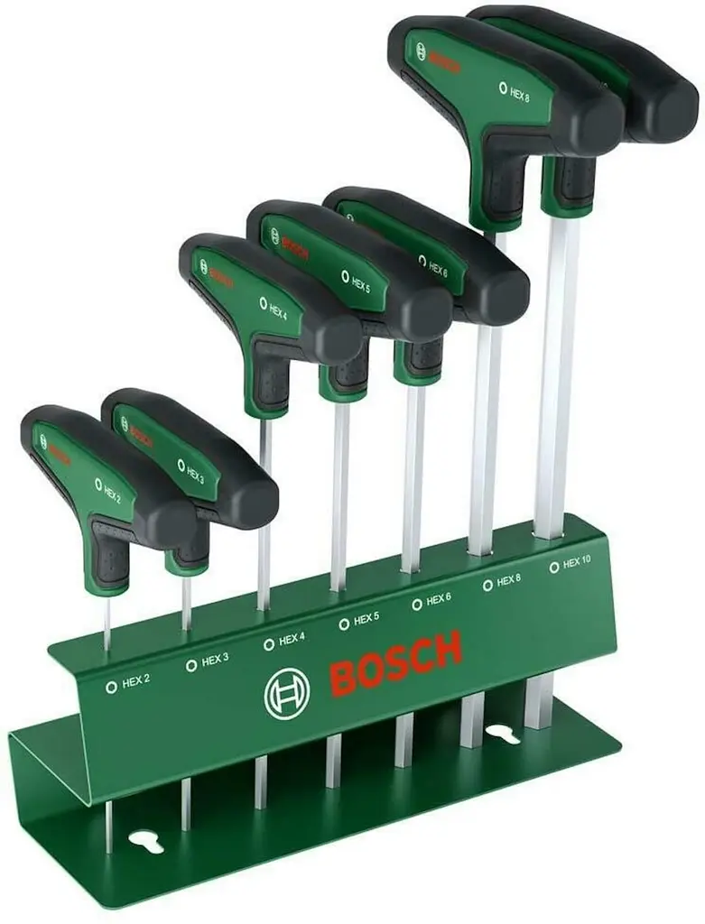 Набір викруток Bosch HEX 2-10 мм з Т-подібною рукояткою, 7 шт