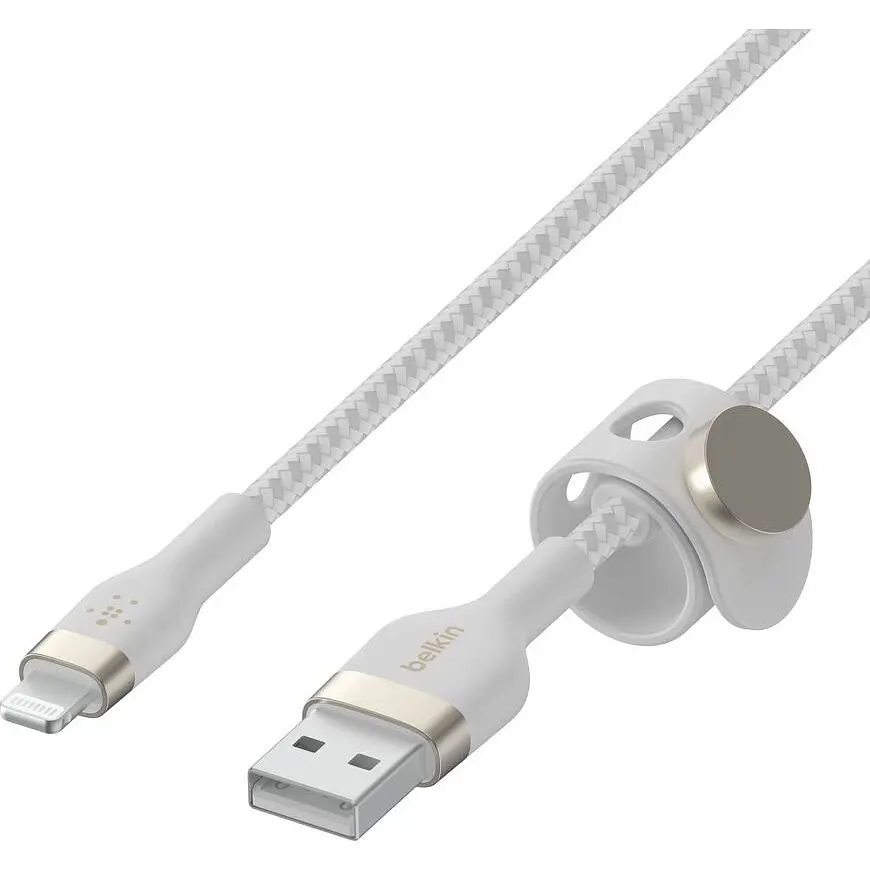 Кабель Belkin Boost Up Charge Pro Flex USB-A to Lightning 1m White (CAA010BT1MWH) [158810] - фото 4