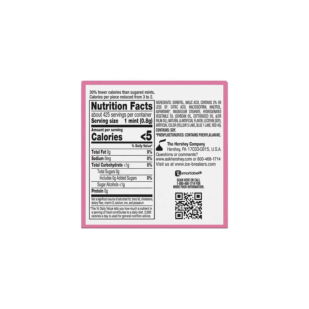 Льодяники драже Ice Breakers Watermelon Slushie Sugar Free Mints - фото 4