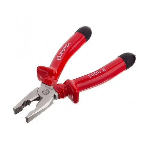 Плоскогубці 200 мм, діелектричні, 1000 В, CrV 6150 Intertool NT-0314 - фото 4