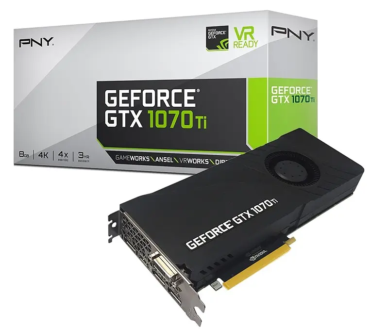 Відеокарта GeForce GTX 1070 Ti 8GB PNY (VCGGTX1070T8PB-CG) Б/В - фото 2