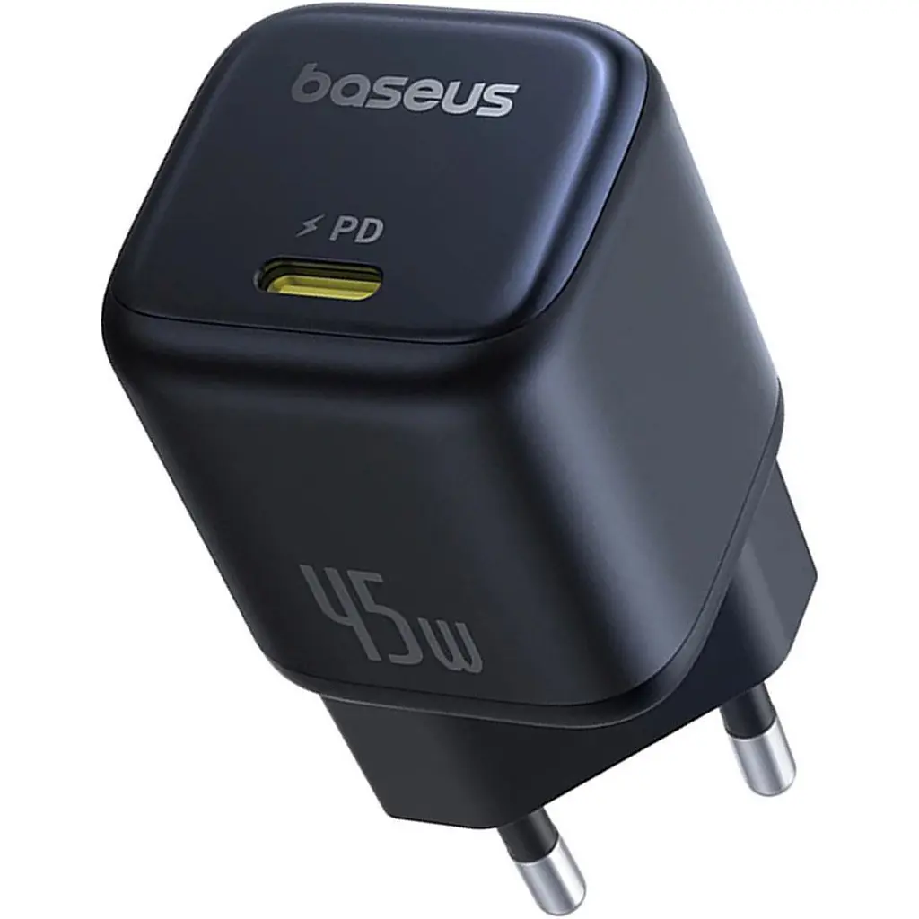 Мережевий зарядний пристрій Baseus PicoGo GaN USB-C 45W Cosmic Black (P10176800123-00) [127626] - фото 2