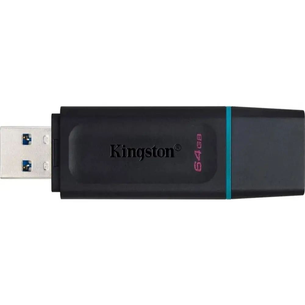 USB флеш-накопитель Kingston DataTraveler Exodia 64GB USB-A 3.2 Gen 1 Black/Teal (DTX/64GB) [52237] - фото 3