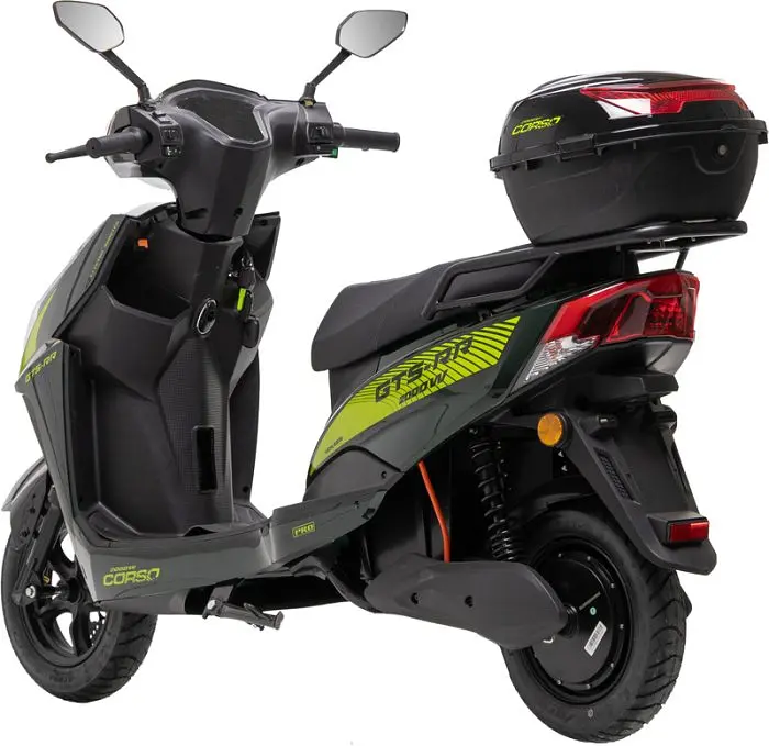 Електроскутер Двомісний Corso GTS-RR (2000W 72V/30Ah) Зелений - фото 3
