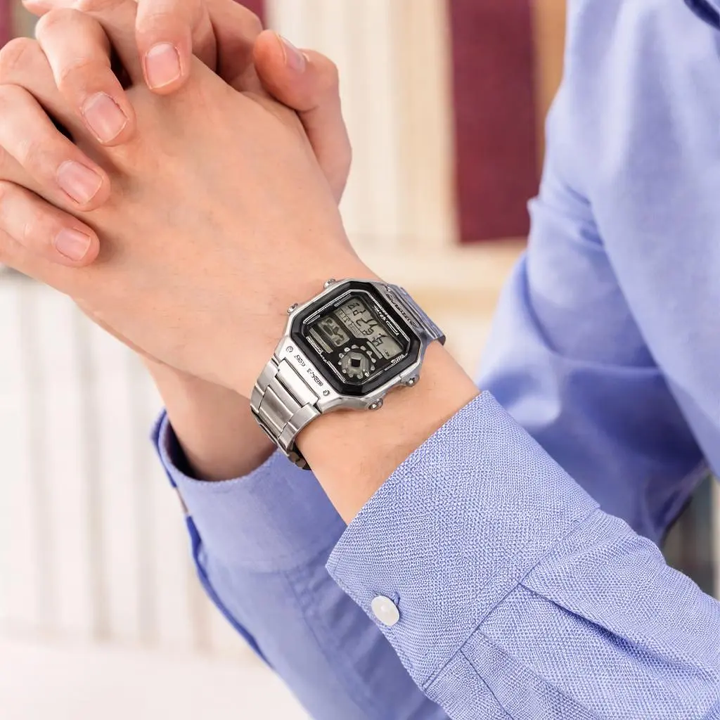 Чоловічий годинник Casio AE-1200WHD-1A Сріблястий ( AT1141-0082 ) - фото 5