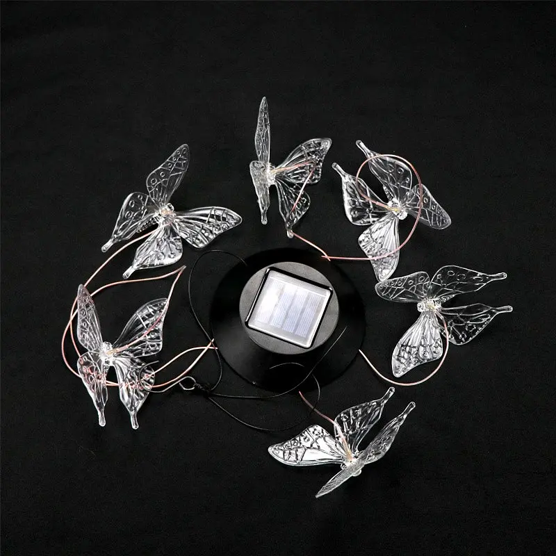 Светильник ночник Butterfly Led Solar на солнечной батарее 16 режимов colors - фото 3