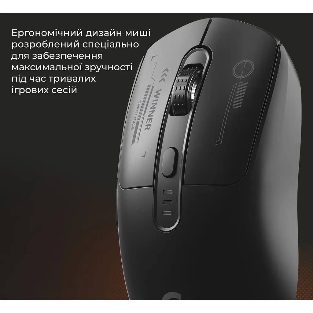 Миша GamePro Genesis Winner Wireless Black (GM079B) [140367] - фото 10