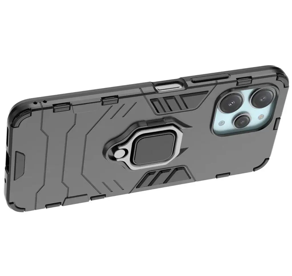 Чохол бампер Primolux Ring Armor для Xiaomi Redmi 12 / Redmi Note 12R / Poco M6 Pro 5G Black - фото 6