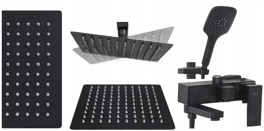 Душевая система Rea Fort black mat черный матовый REA-P9861, Черный матовый - фото 3