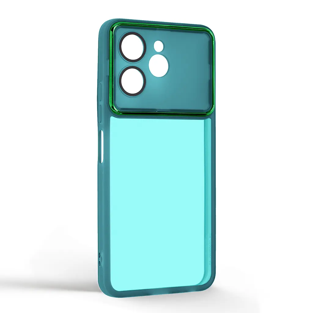 Защитный чехол для TECNO Spark 40 4G, Shade, зеленый, TPU+PC, матовый, защита всего корпуса, панель-накладка, противоударный, с большими бортами, амортизирует удары при падениях, ArmorStandart (ARM87902) - фото 2