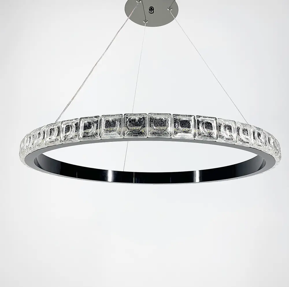 Підвісний світильник Delight Collection у чорному каркасі Line.F Діаметр 60см - фото 8