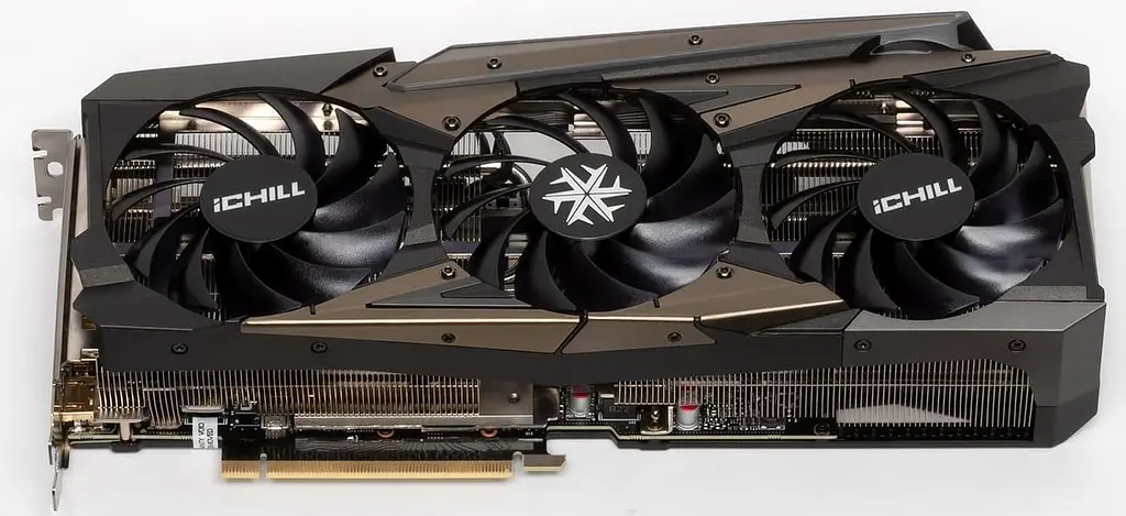 Видеокарта Inno3D RTX 3080 10Gb ICHILL X4 (M30804-106X-1810VA37N) (GDDR6X, 320 bit, PCI-E v4.0 x16) Б/у - фото 4
