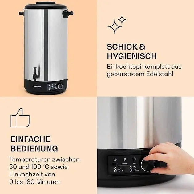 Стерилизатор машина для консервирования Klarstein Abbey 60 (10041840) - фото 5