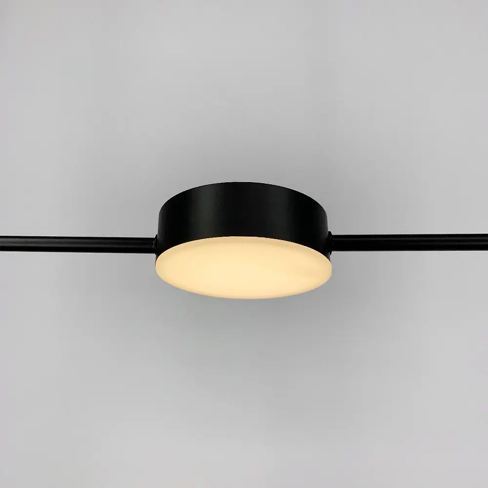 Видовджена чорна люстра LUMINA LUX Line.F MJ 117/5 BK - фото 5
