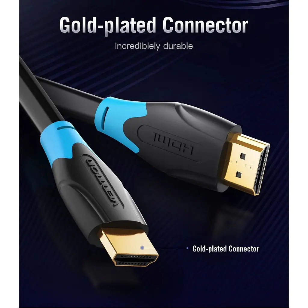Кабель Vention HDMI to HDMI V1.4 5m Black (AACBJ) [170521] - фото 6