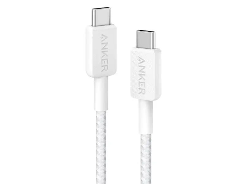 Кабель USB Type-C ANKER USB-C to USB-C 1.8m White (A81F6H21)