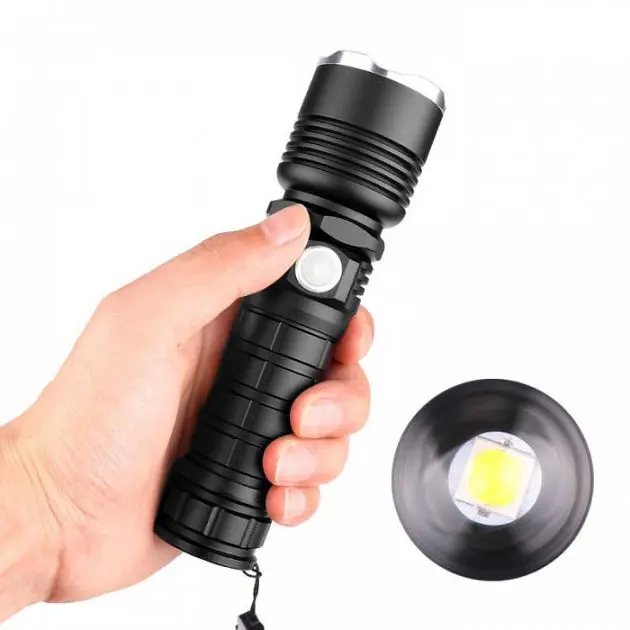 Ліхтар Bailong P57- HP50 тактичний супер-потужний ZOOM, USB зарядка - фото 4