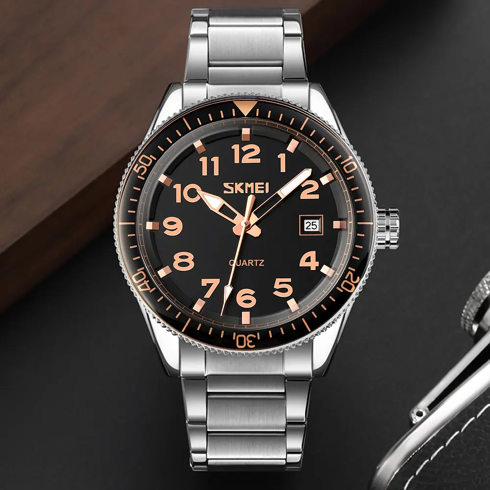 Чоловічий наручний годинник 9232SRGBK Rose Gold-Black Skmei acs0029855 - фото 4