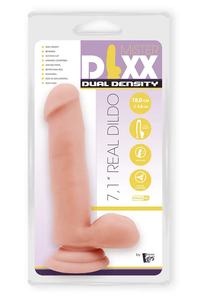 Фаллоимитатор DreamToys Mr.Dixx 18 см телесный - фото 7