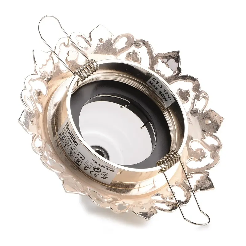 Светильник точечный Brille HDL-M29 WH/G MR16 36-013 - фото 2