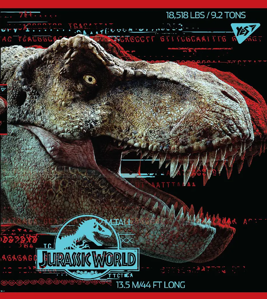 Набор тетрадей Yes Jurassic world Science gone wrong А5 в клетку 18 листов 10 шт. (765317) - фото 3