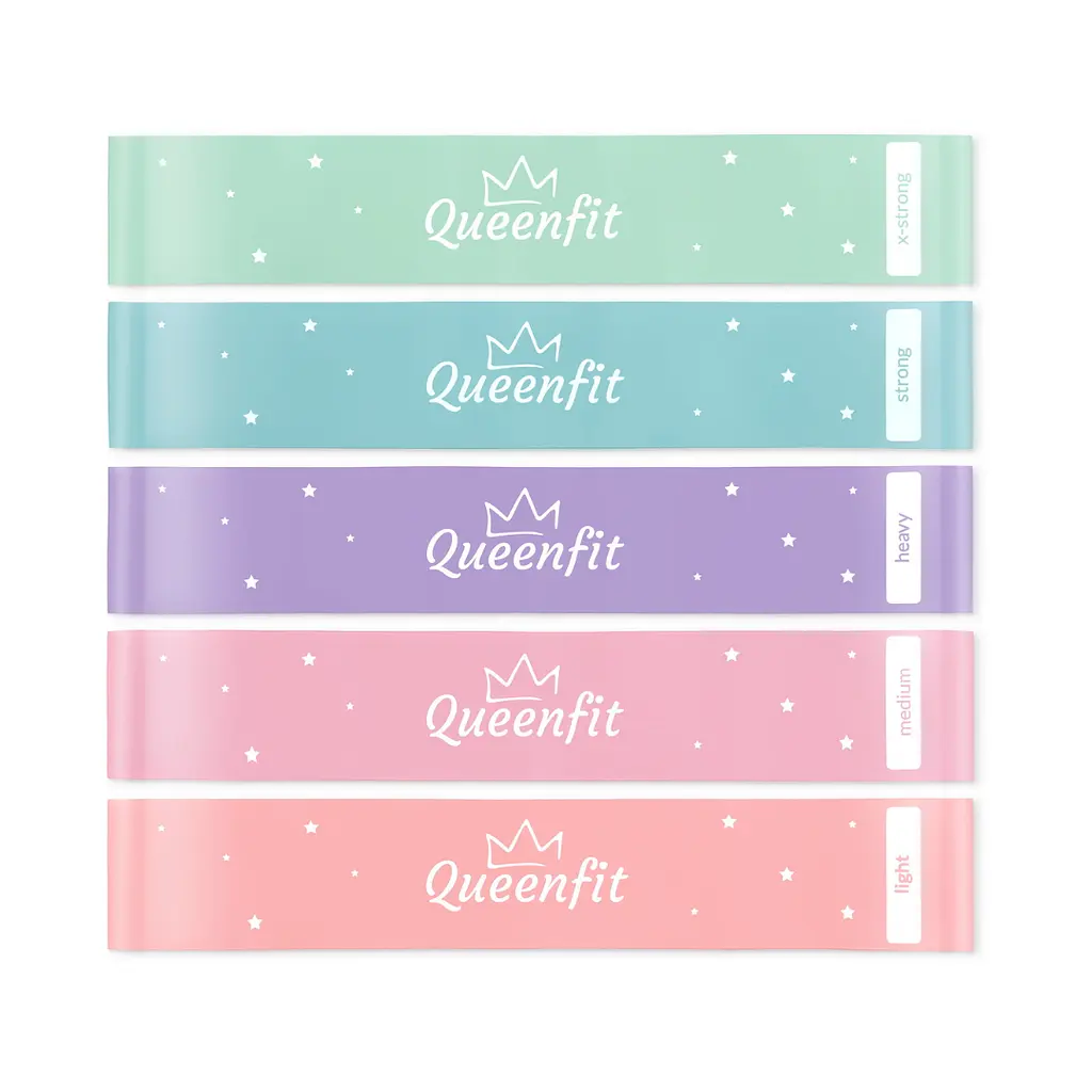 Набір резинок для фітнесу Queenfit 0,5-30кг Q-66109 - фото 2