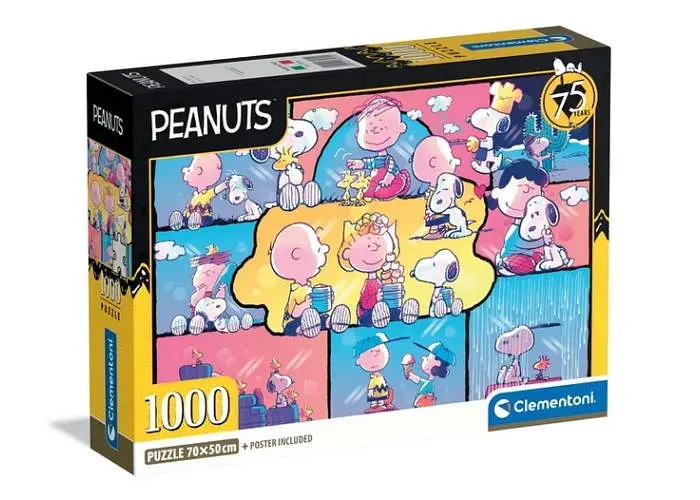 Пазл Clementoni Пригоди головних героїв коміксу (Peanuts Puzzle - 1000 pcs.), 1000 ел. (37070)