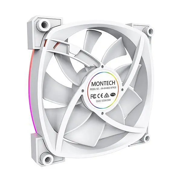 Корпусный вентилятор 140MM AX140 PWM WHITE MONTECH - фото 4
