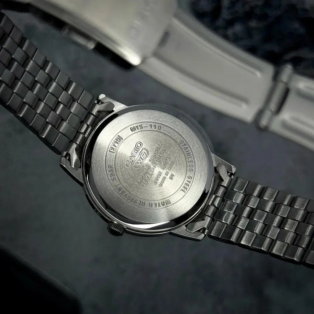 Чоловічий годинник Casio MTS-110D-7A Сріблястий ( AT1141-0119 ) - фото 8