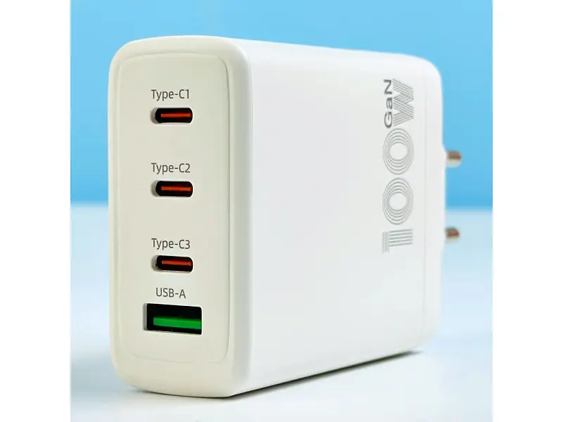 Мережевий зарядний пристрій WUW C158 100 W White - фото 3